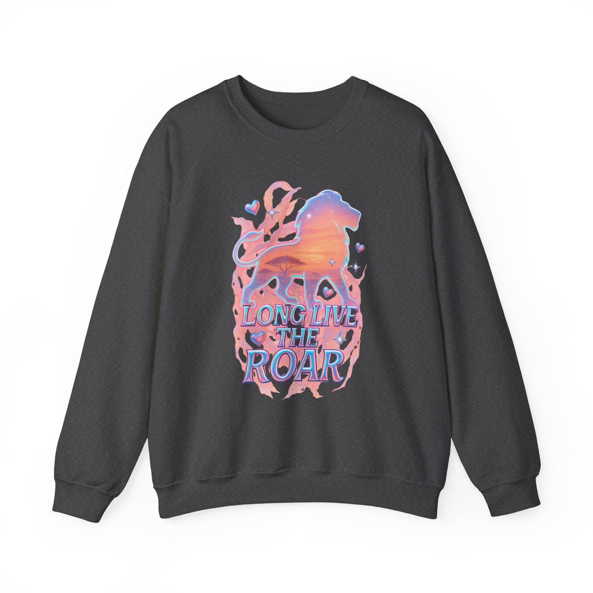 Long Live The Roar Sweatshirt: Unisex Cotton-Poly Blend