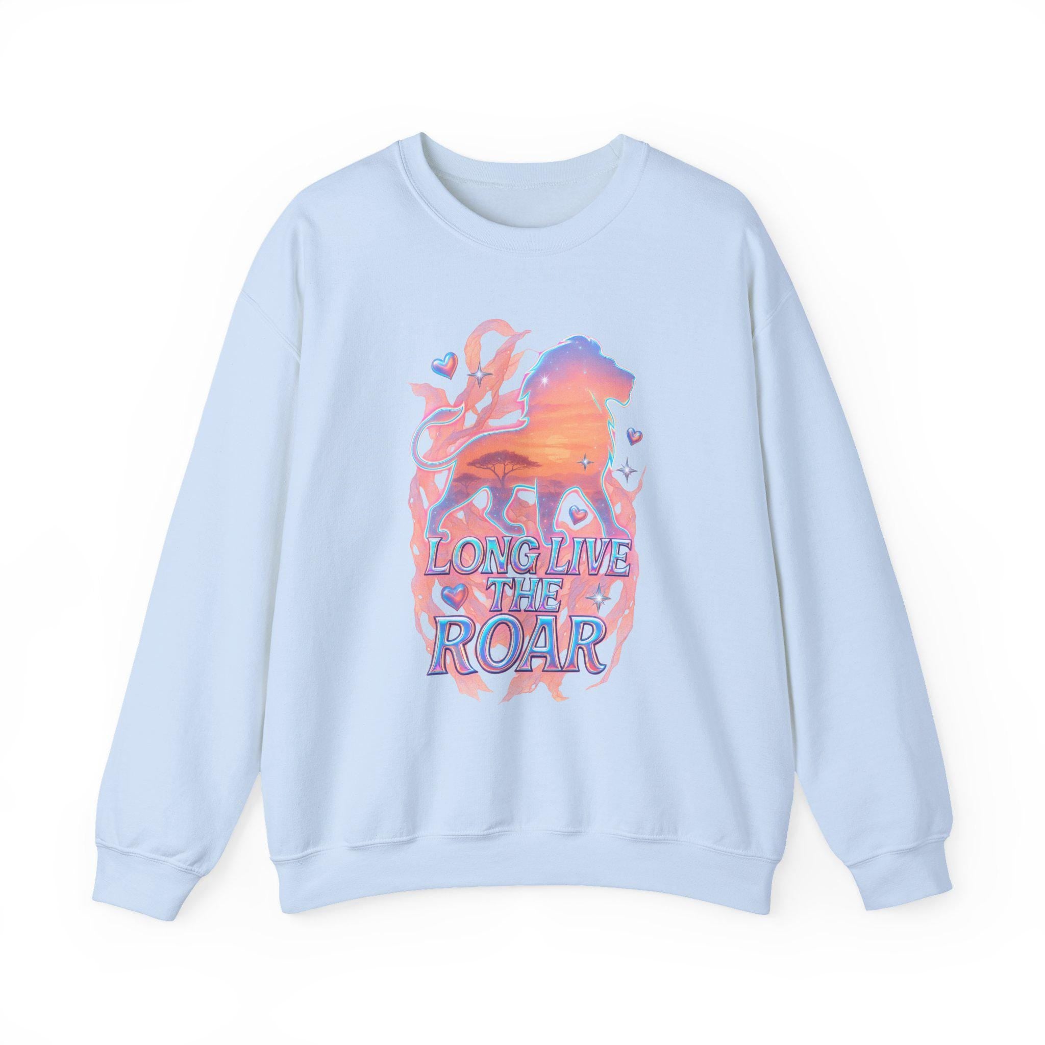 Long Live The Roar Sweatshirt: Unisex Cotton-Poly Blend
