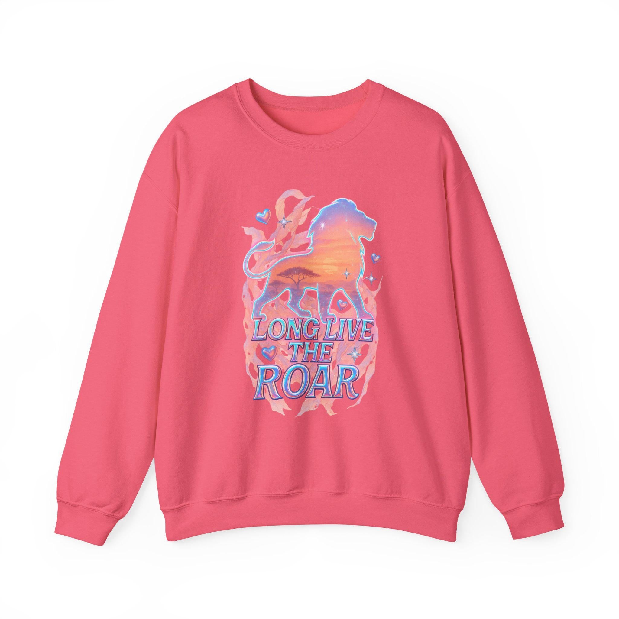 Long Live The Roar Sweatshirt: Unisex Cotton-Poly Blend