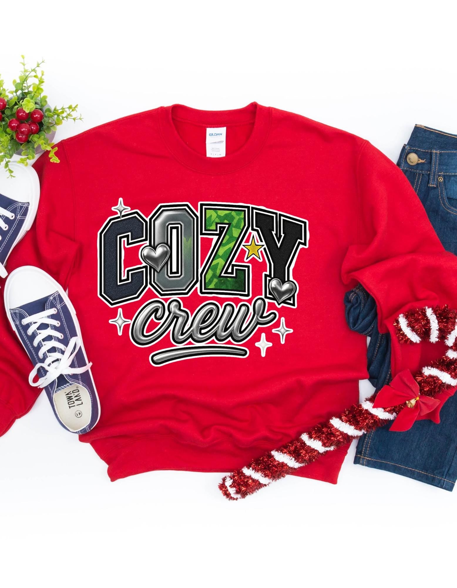 Cozy Crew Sweatshirt: Trendy Casual Lounge Wear
