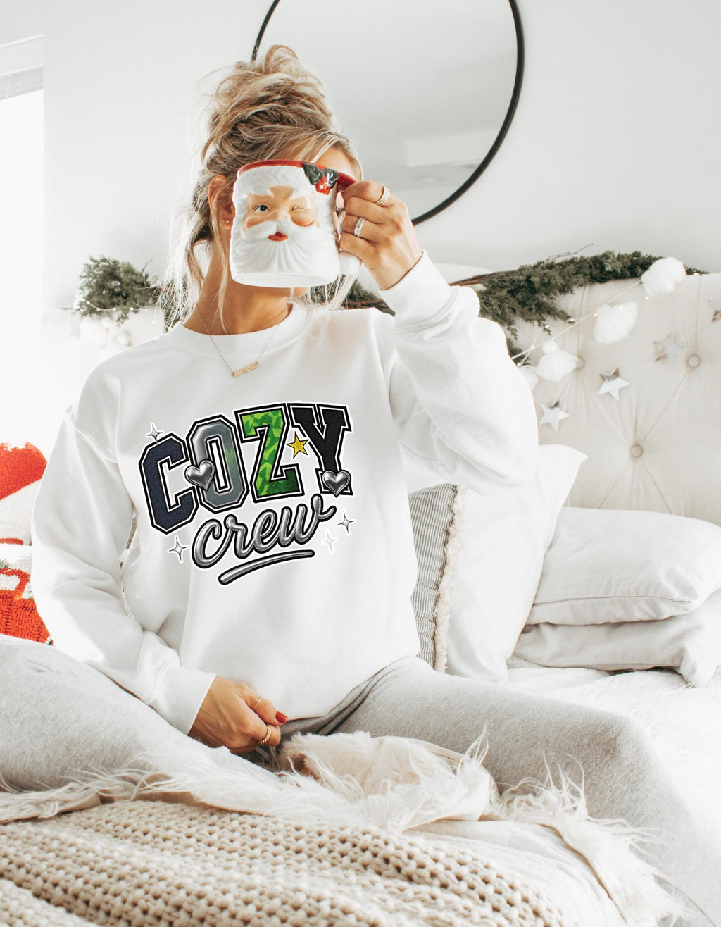 Cozy Crew Sweatshirt: Trendy Casual Lounge Wear