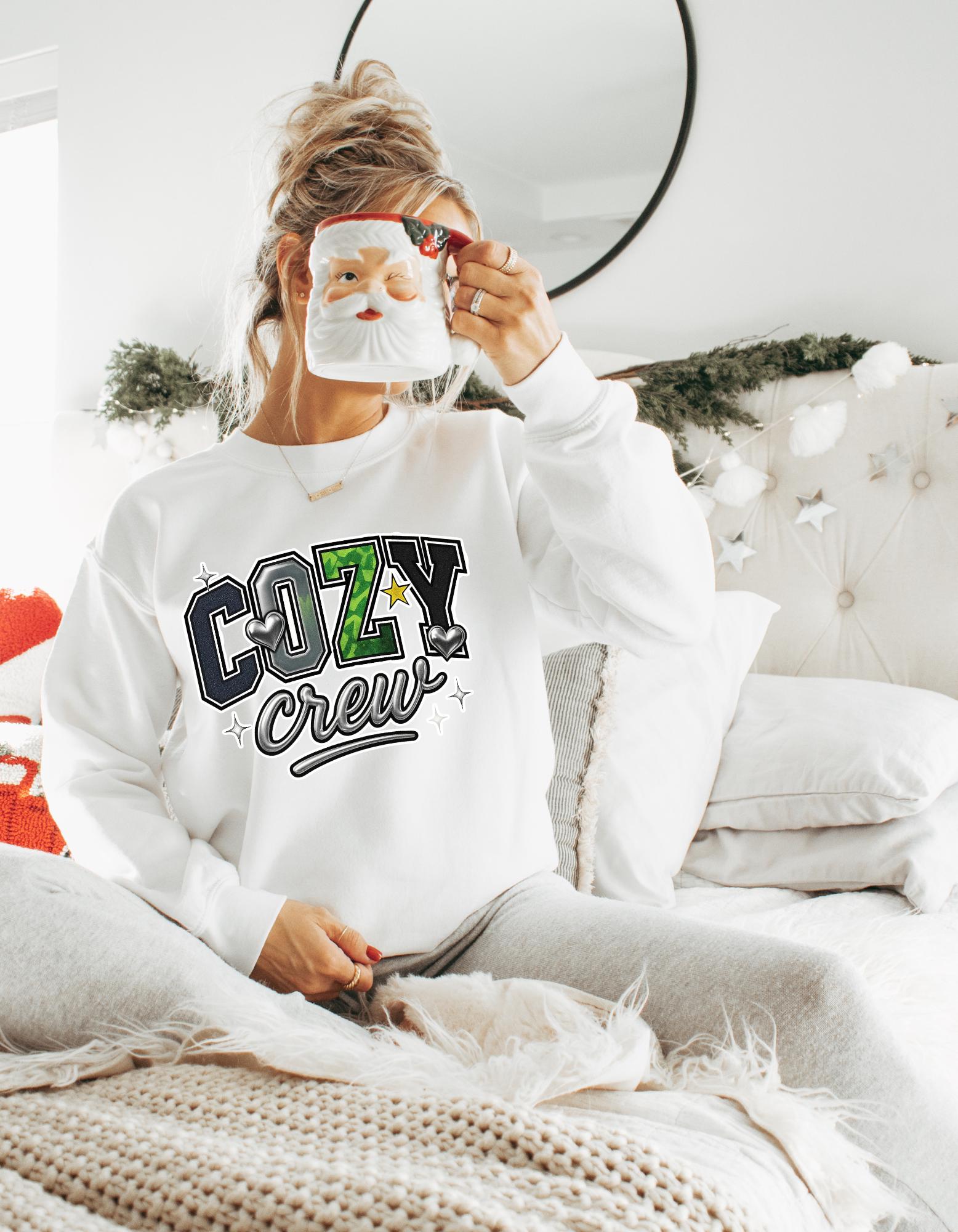 Cozy Crew Sweatshirt: Trendy Casual Lounge Wear