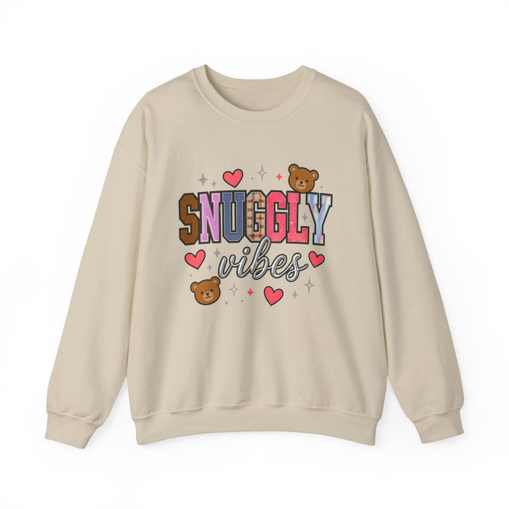 Unisex Snuggly Vibes Crewneck: Cozy Comfort Sweatshirt for Casual Lounging & Everyday Wear