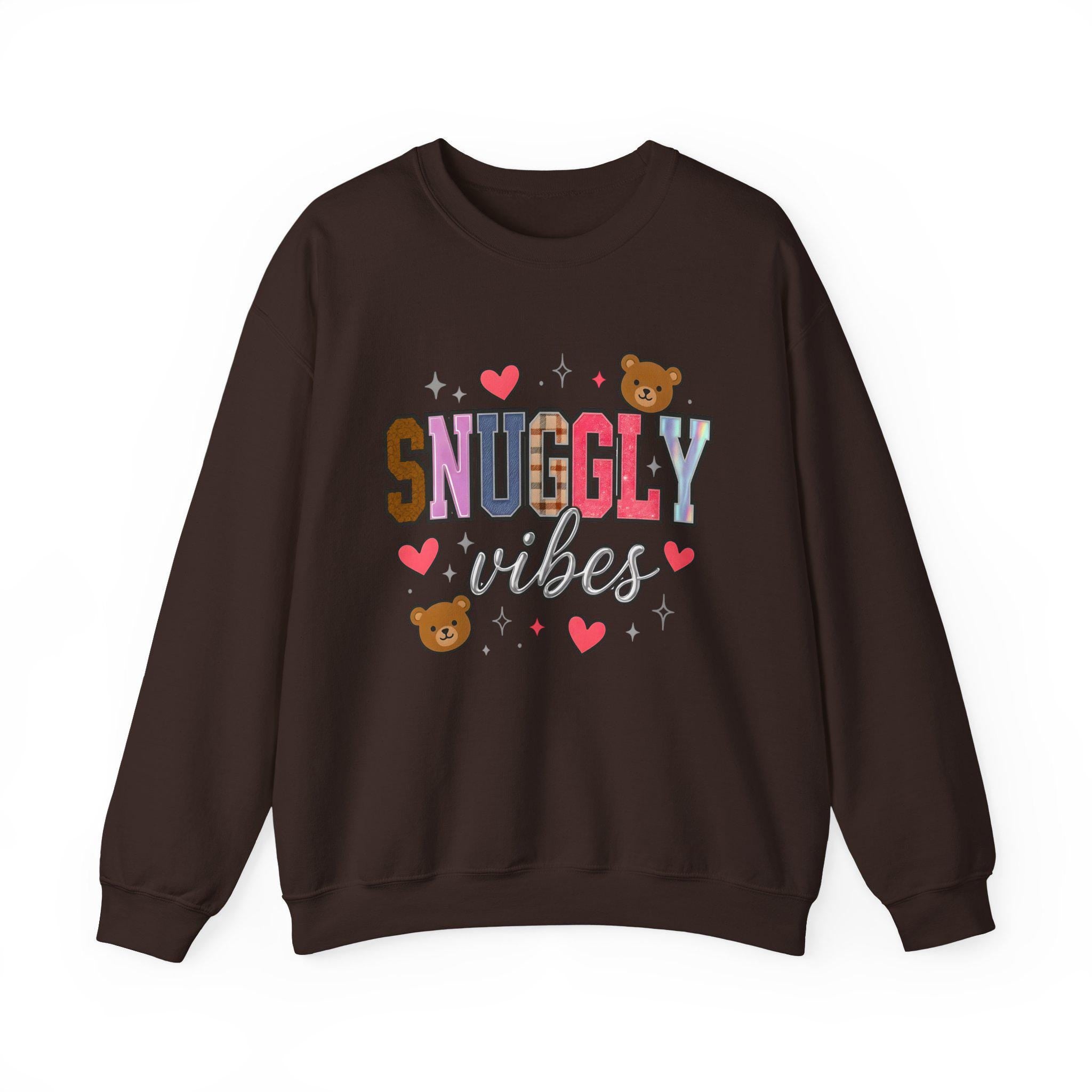 Unisex Snuggly Vibes Crewneck: Cozy Comfort Sweatshirt for Casual Lounging & Everyday Wear
