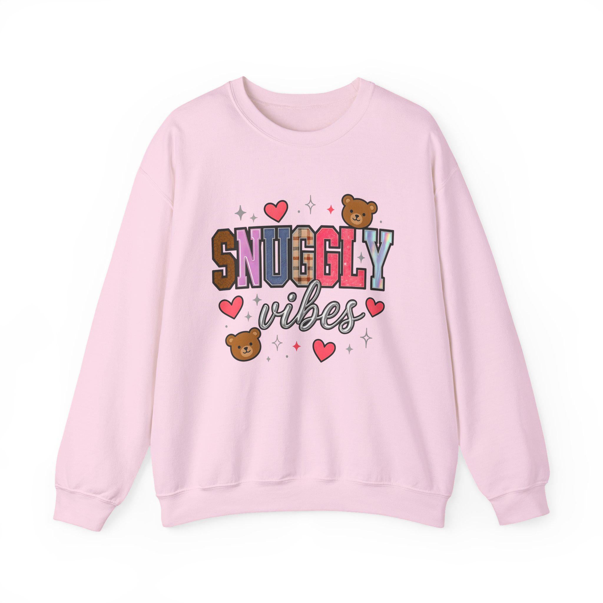 Unisex Snuggly Vibes Crewneck: Cozy Comfort Sweatshirt for Casual Lounging & Everyday Wear