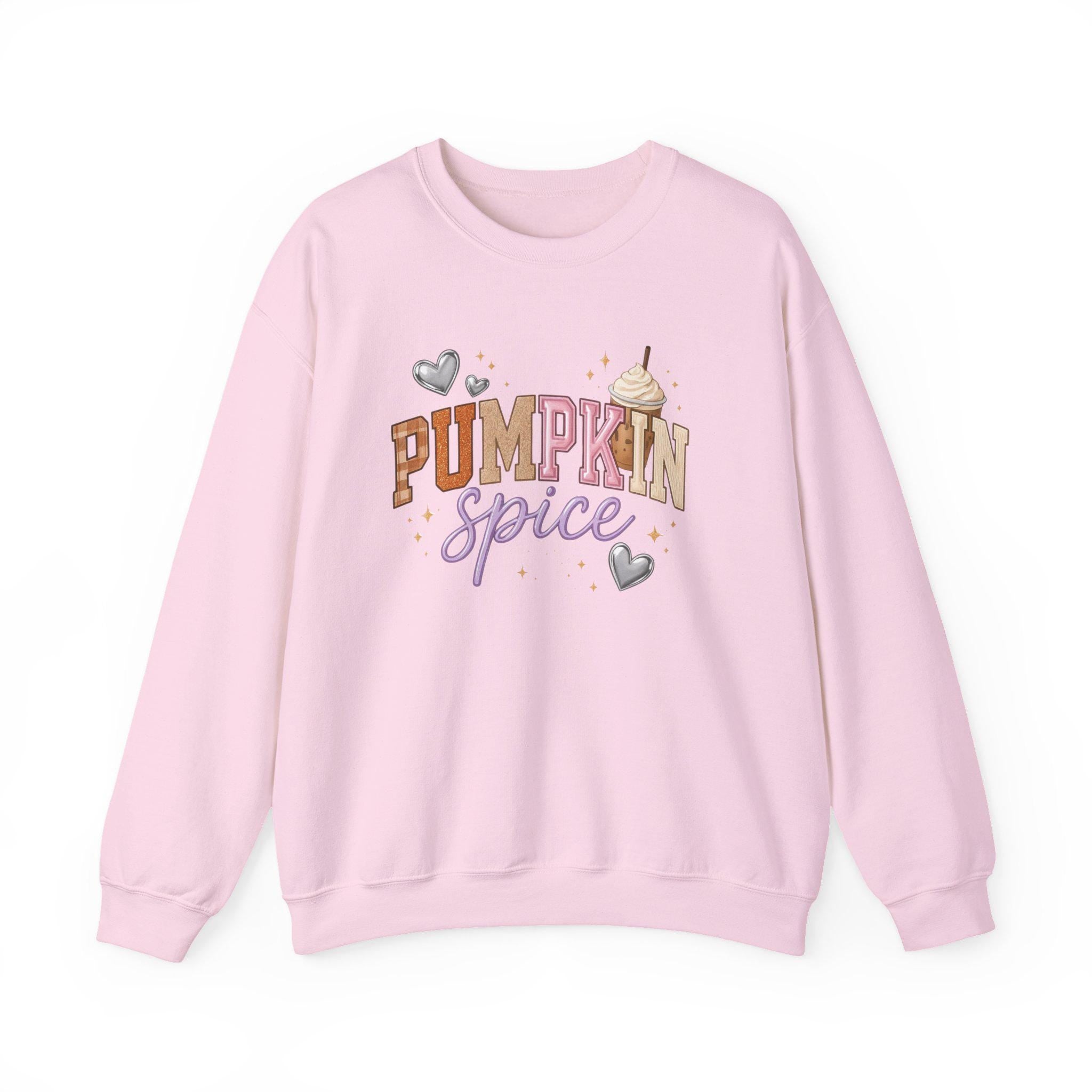 Cozy Autumn Pumpkin Spice Crewneck Sweatshirt - Trendy Fall Vibes Apparel for Seasonal Lovers