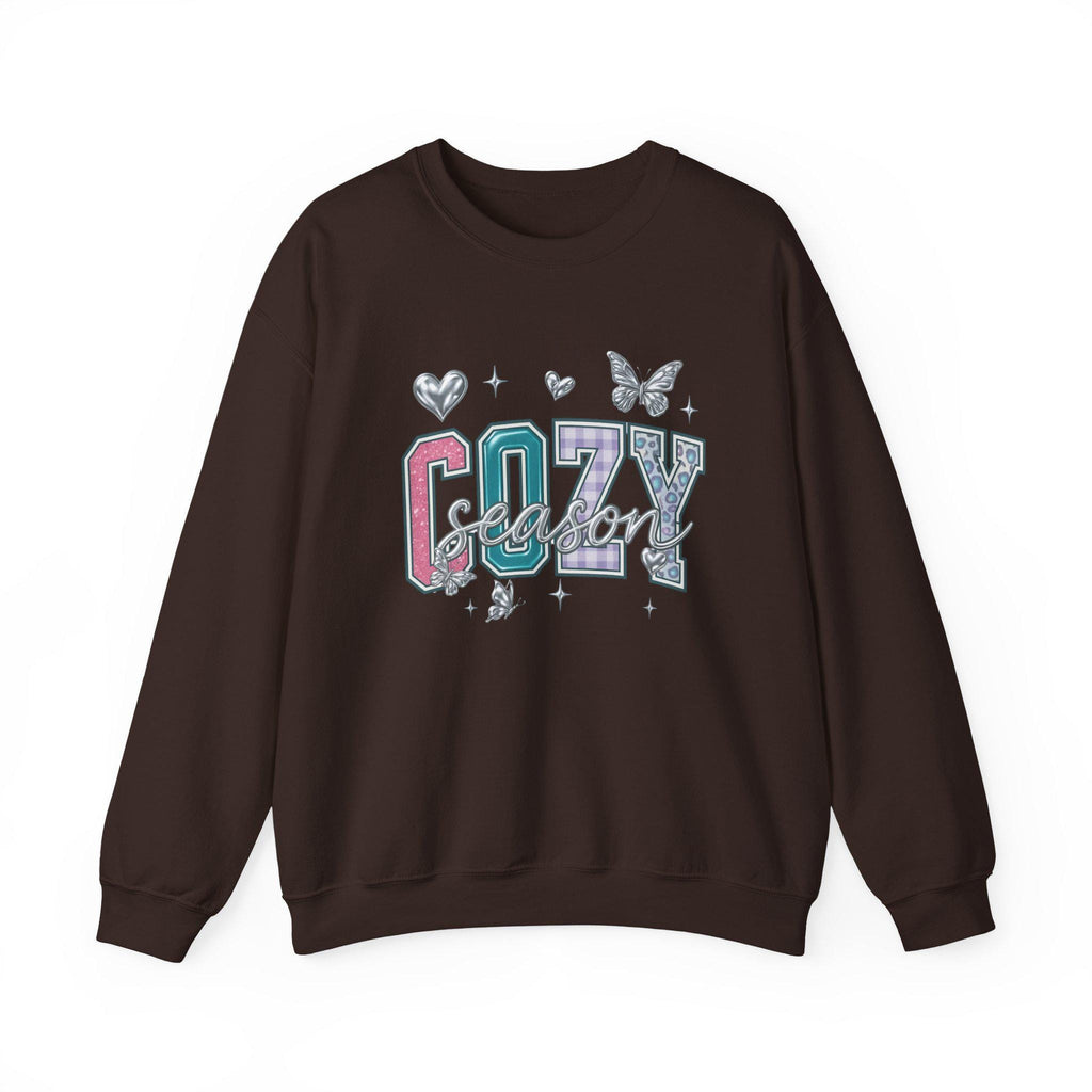 Cozy Season Unisex Crewneck Sweatshirt: Comfortable Cotton-Poly Blend for Casual Wear