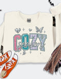 Cozy Season Unisex Crewneck Sweatshirt: Comfortable Cotton-Poly Blend for Casual Wear