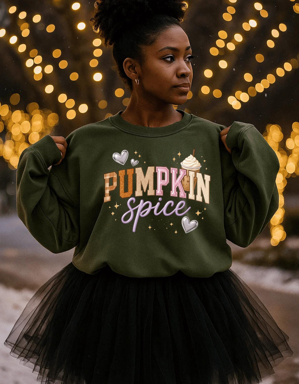 Cozy Autumn Pumpkin Spice Crewneck Sweatshirt - Trendy Fall Vibes Apparel for Seasonal Lovers