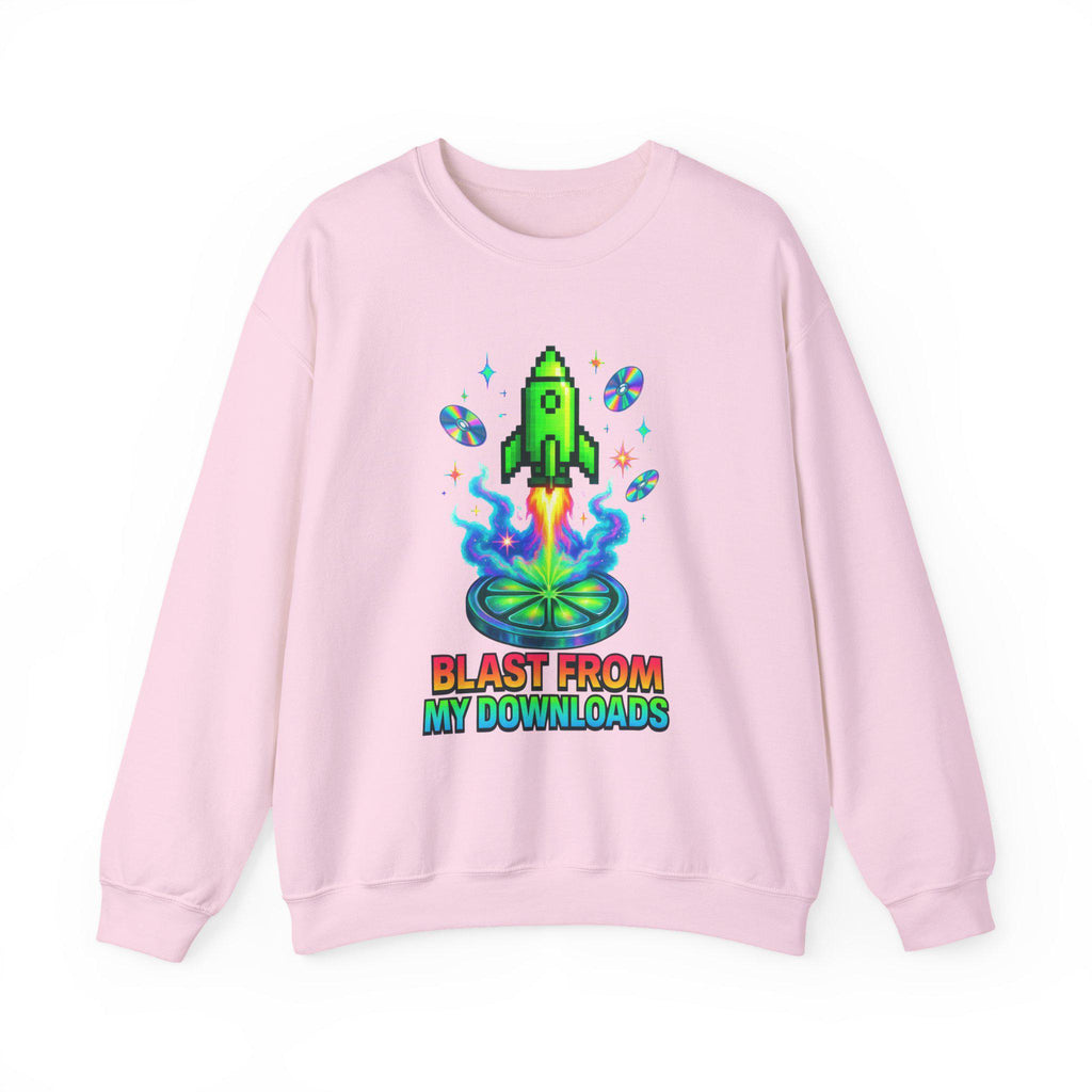 90s Rocket Graphic Sweatshirt: Retro Music Lover Pullover