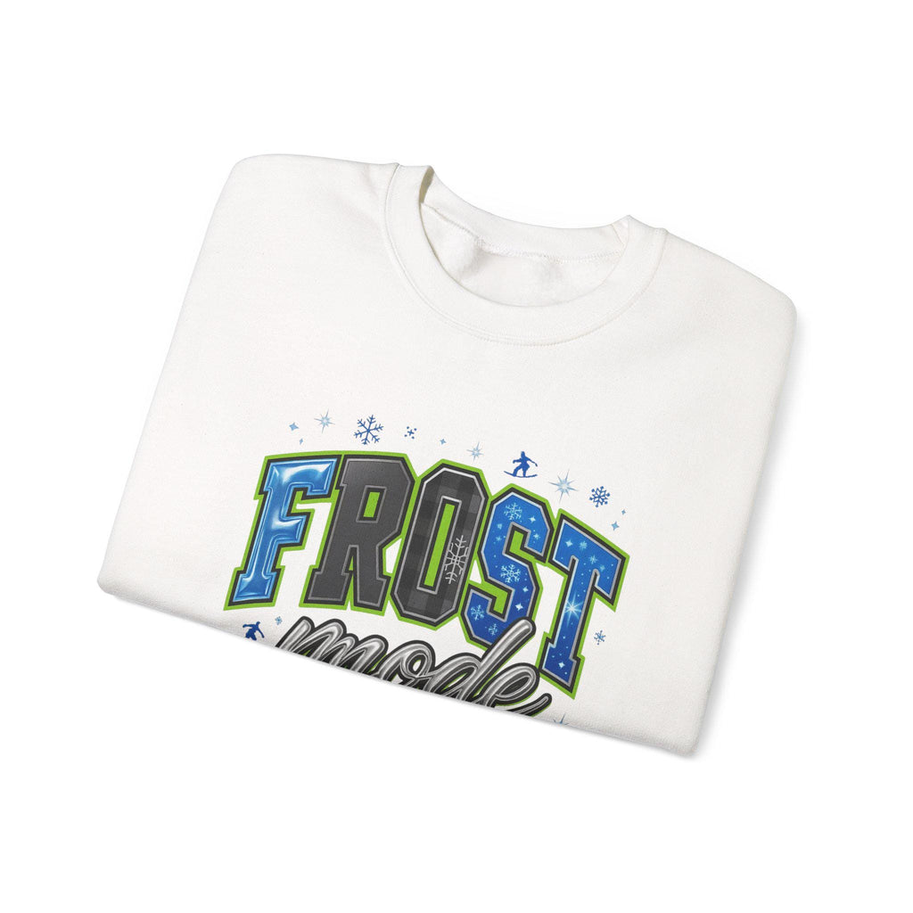 Unisex Frost Mode Sweatshirt: Cozy Winter Holiday Crewneck for Casual Outdoor Wear & Festive Gifts