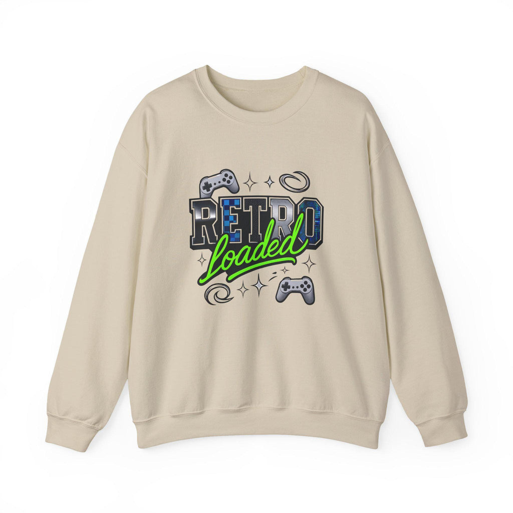 Vintage Gamer Crewneck Sweatshirt: Unisex Cozy Cotton Blend for Retro Gaming Enthusiasts