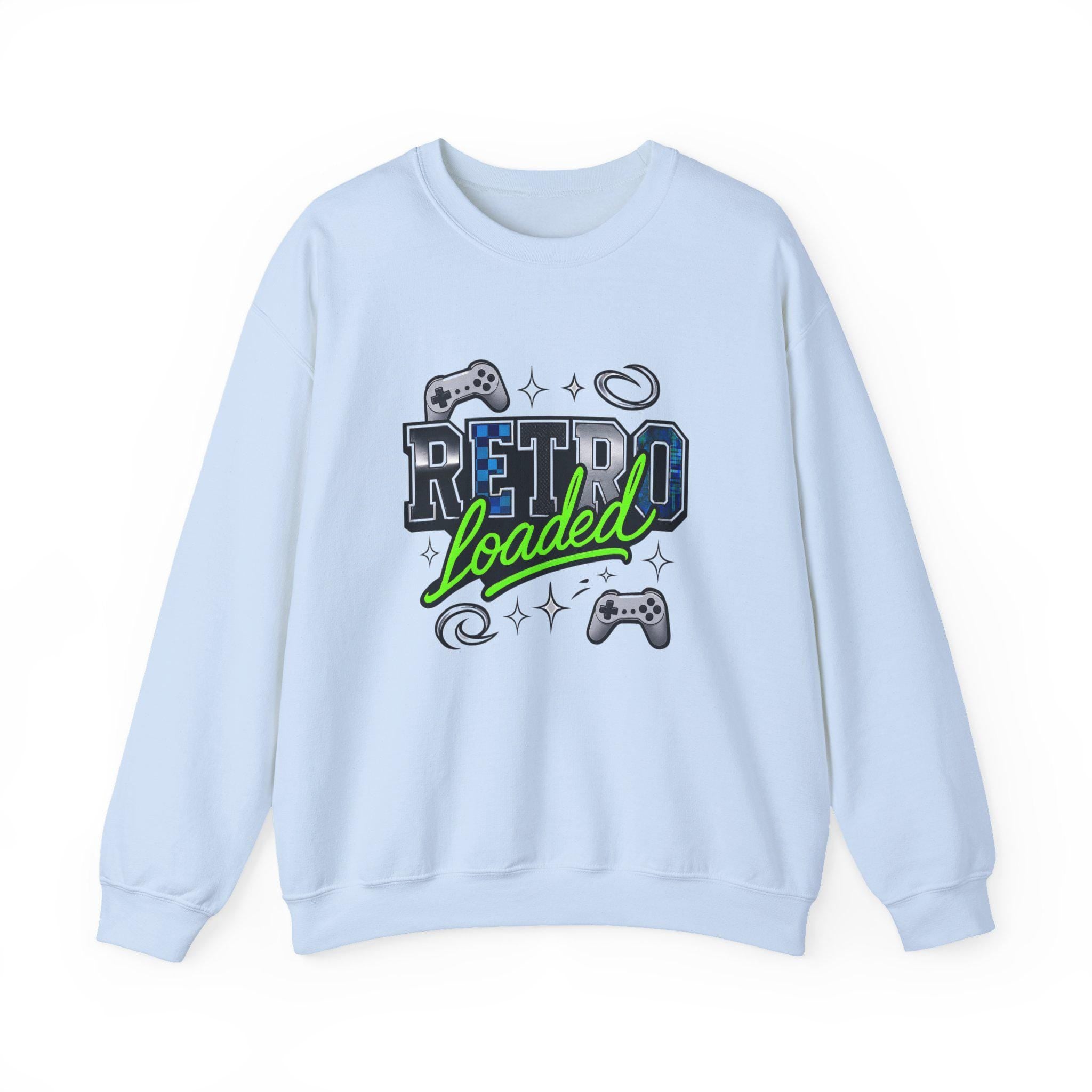 Vintage Gamer Crewneck Sweatshirt: Unisex Cozy Cotton Blend for Retro Gaming Enthusiasts