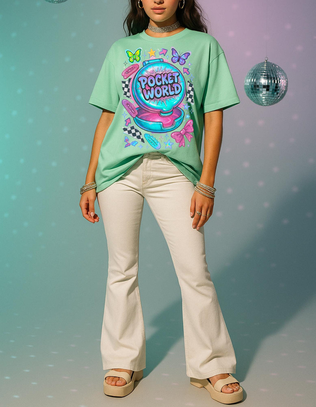 Butterfly & Star Graphic Tee: Unisex Heavy Cotton Summer Shirt