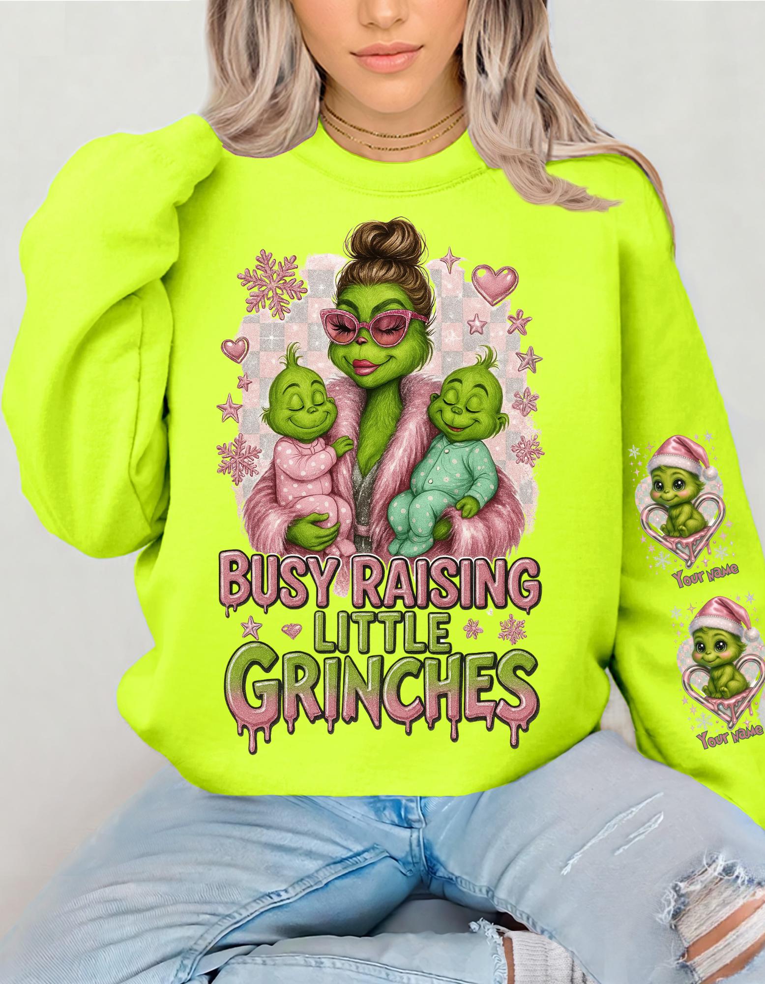 Retro Festive Mom Sweatshirt: Raising Holiday Troublemakers - Funny Christmas Family Apparel