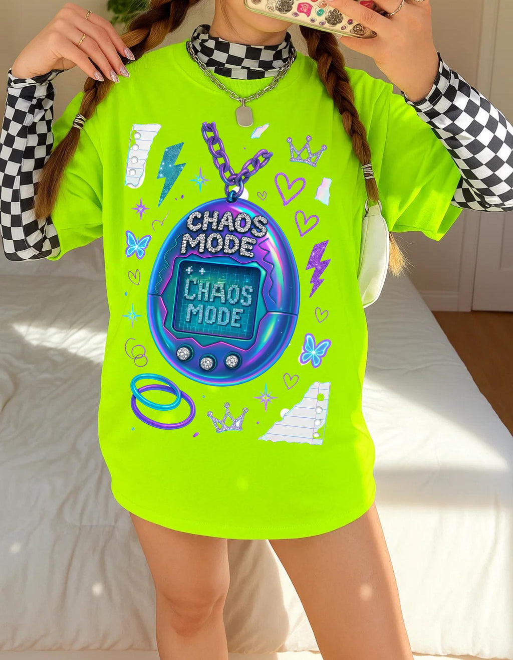 Chaos Mode Graphic Tee Unisex Heavy Cotton T-Shirt Streetwear Casual Fashion Gift
