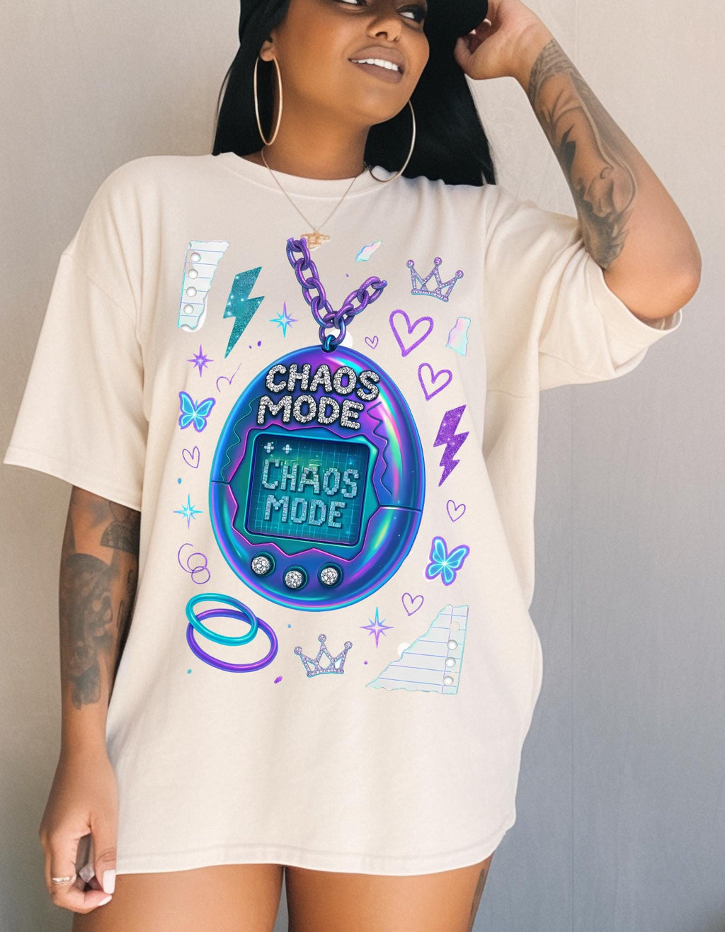 Chaos Mode Graphic Tee Unisex Heavy Cotton T-Shirt Streetwear Casual Fashion Gift