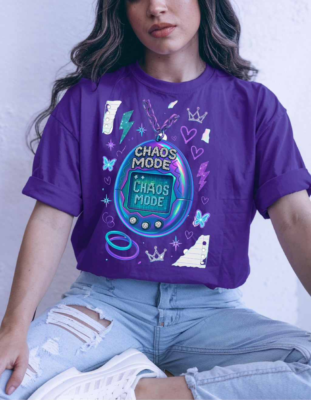 Chaos Mode Graphic Tee Unisex Heavy Cotton T-Shirt Streetwear Casual Fashion Gift