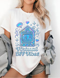 Virtual BFF Vibes Unisex Softstyle T-Shirt, Cute Graphic Tee, Best Friend Gift, Quirky Apparel,
