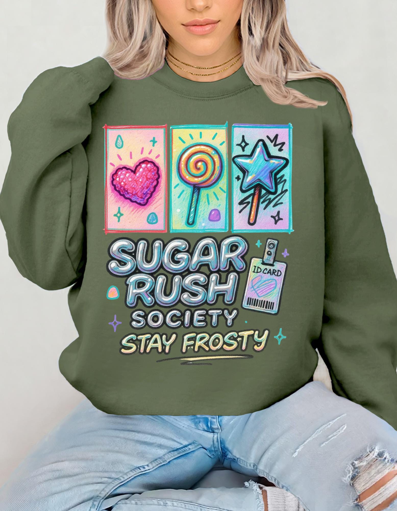 Festive Candy Land Nutcracker Christmas Sweatshirt: Cozy Y2K Holiday Jumper for Sweet Tooth Lovers