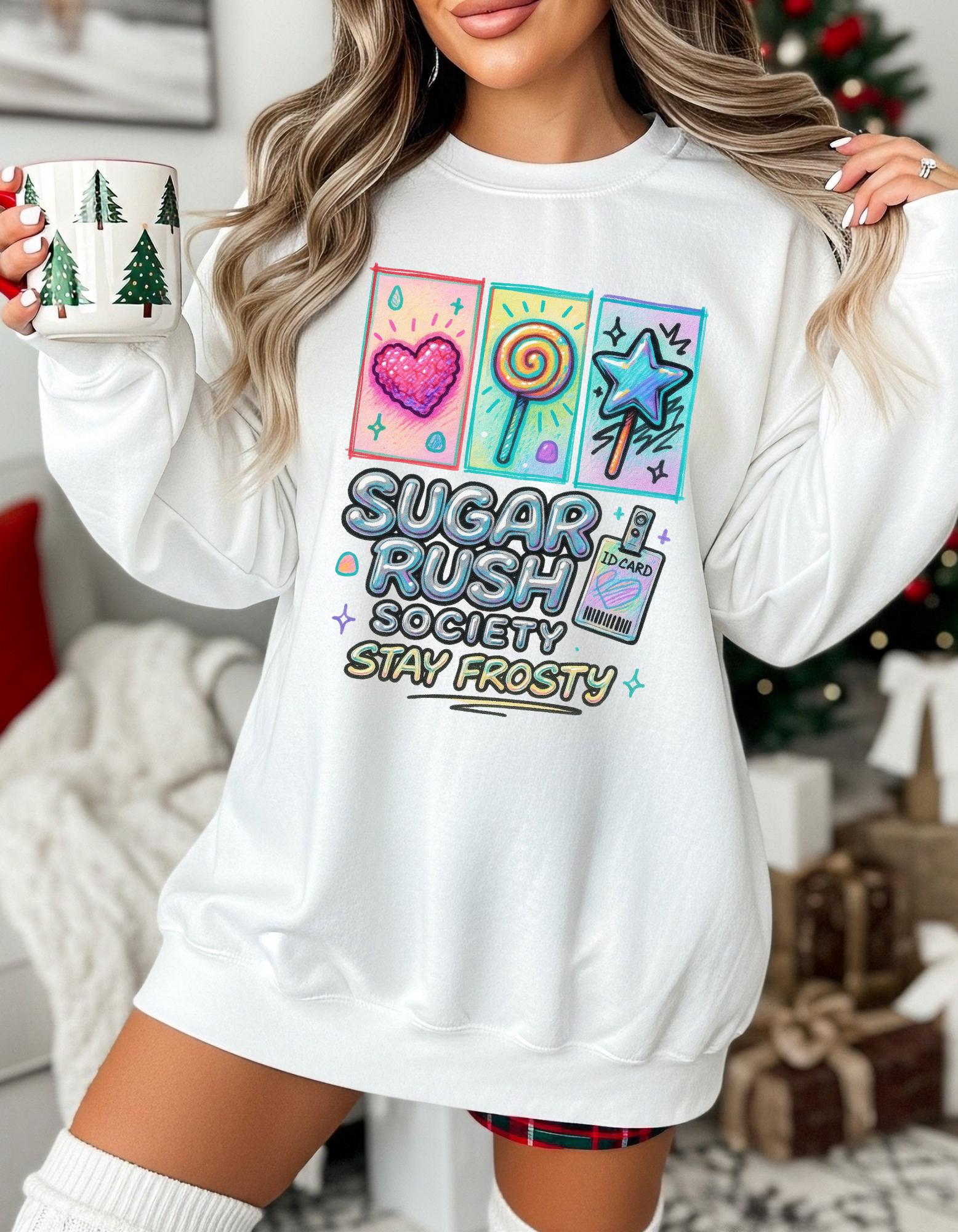 Festive Candy Land Nutcracker Christmas Sweatshirt: Cozy Y2K Holiday Jumper for Sweet Tooth Lovers