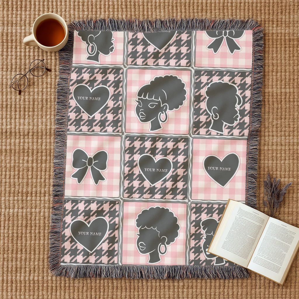 Charming Patterned Woven Blanket: Cozy Home Decor Throw for Living Room, Fall & Winter Comfort