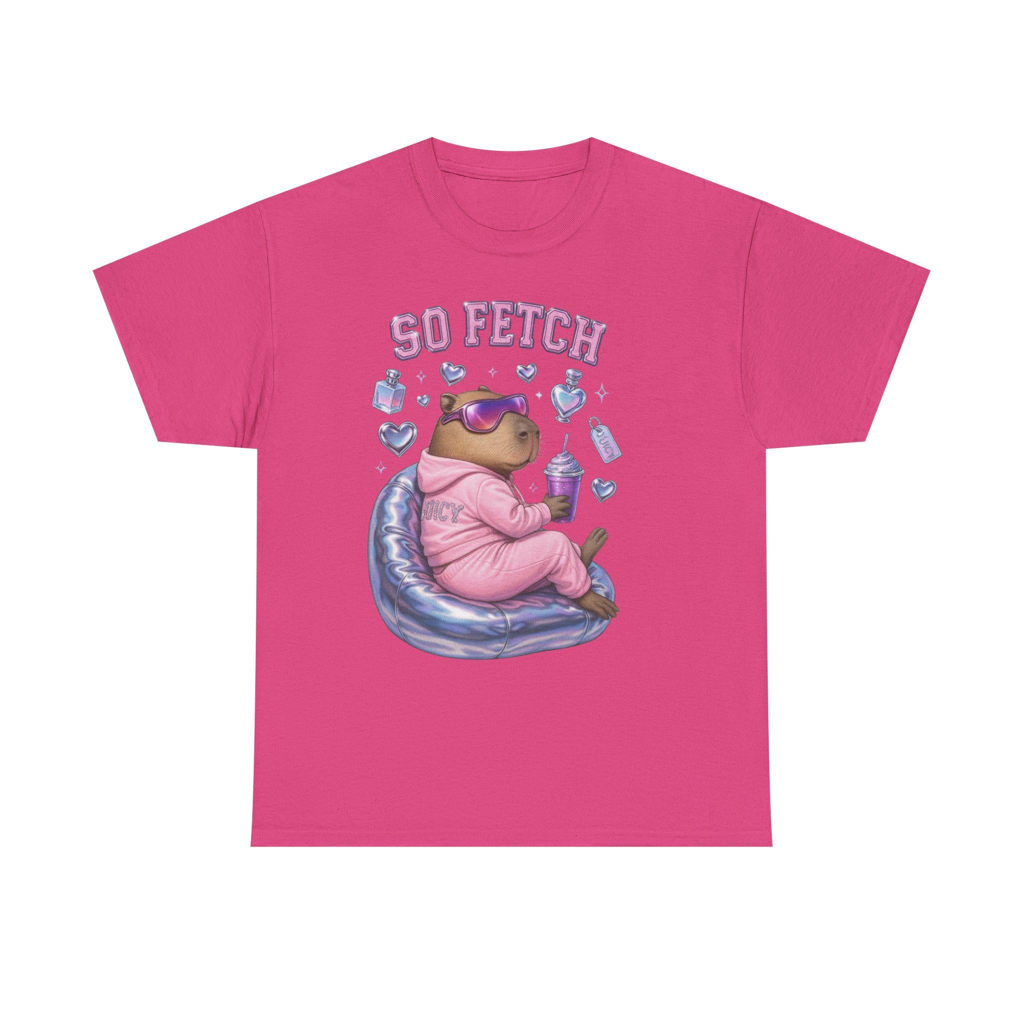 Funny Capybara 'So Fetch' Unisex Tee - Mean Girl Graphic T-Shirt