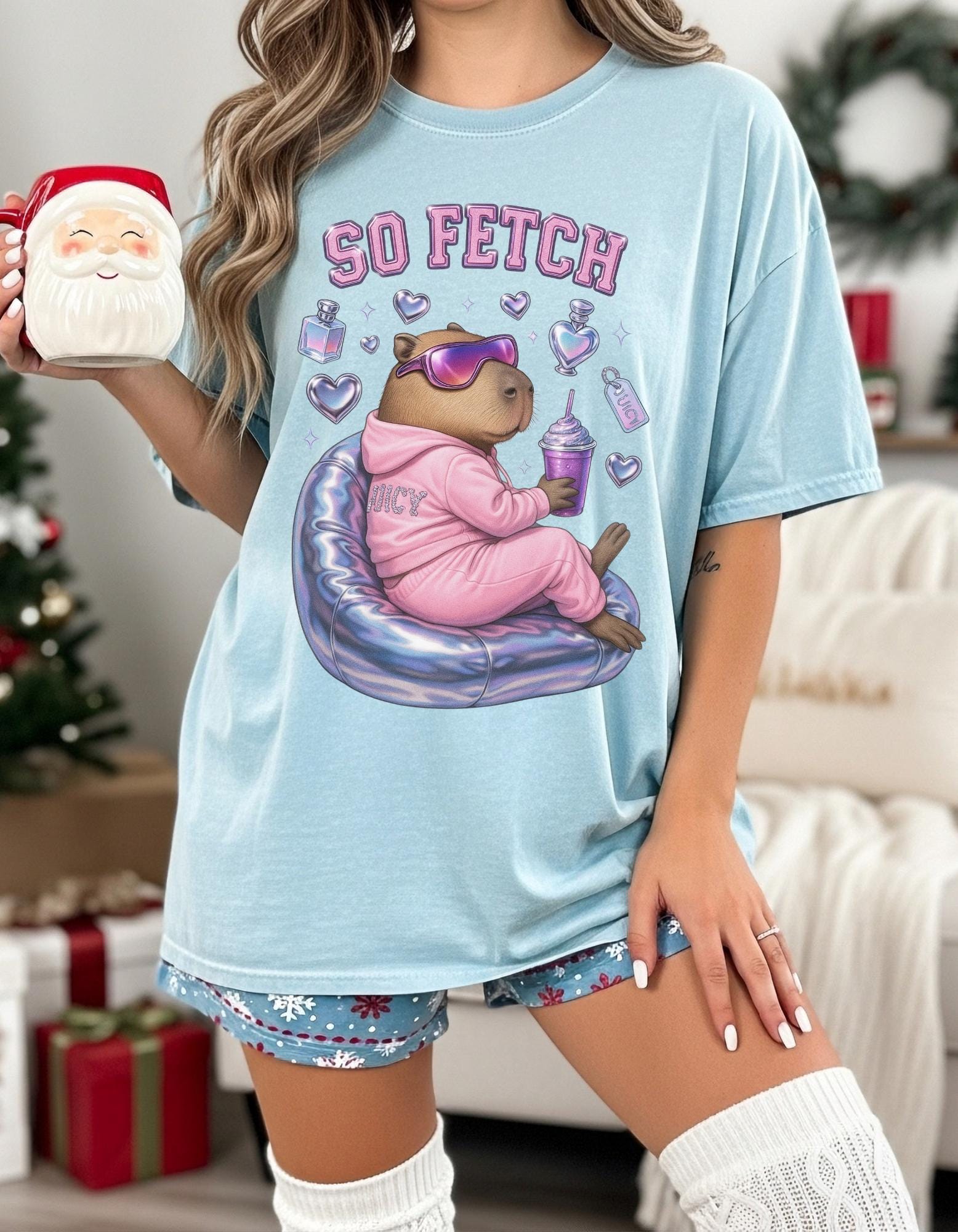 Funny Capybara 'So Fetch' Unisex Tee - Mean Girl Graphic T-Shirt