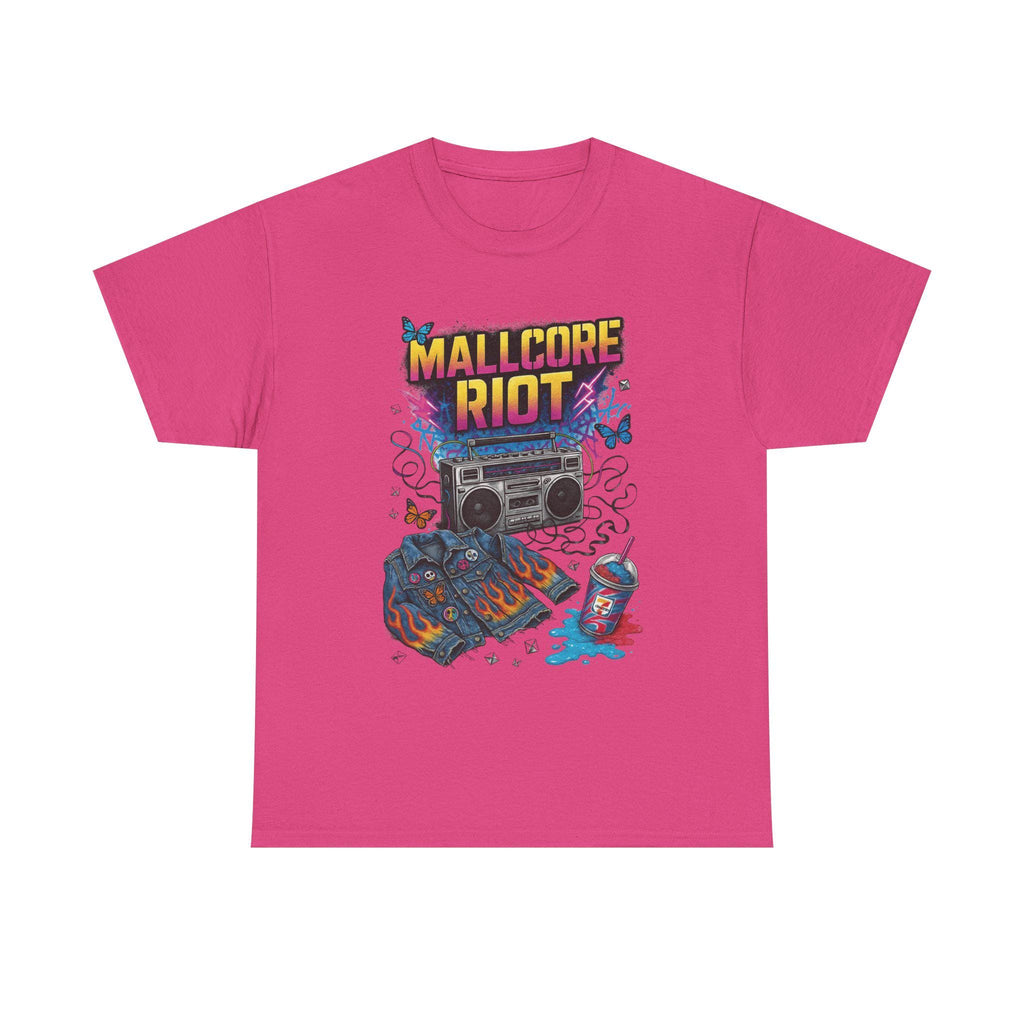 Mallcore Riot Graphic Tee: 90s Grunge Skater Style Alternative Streetwear Fashion