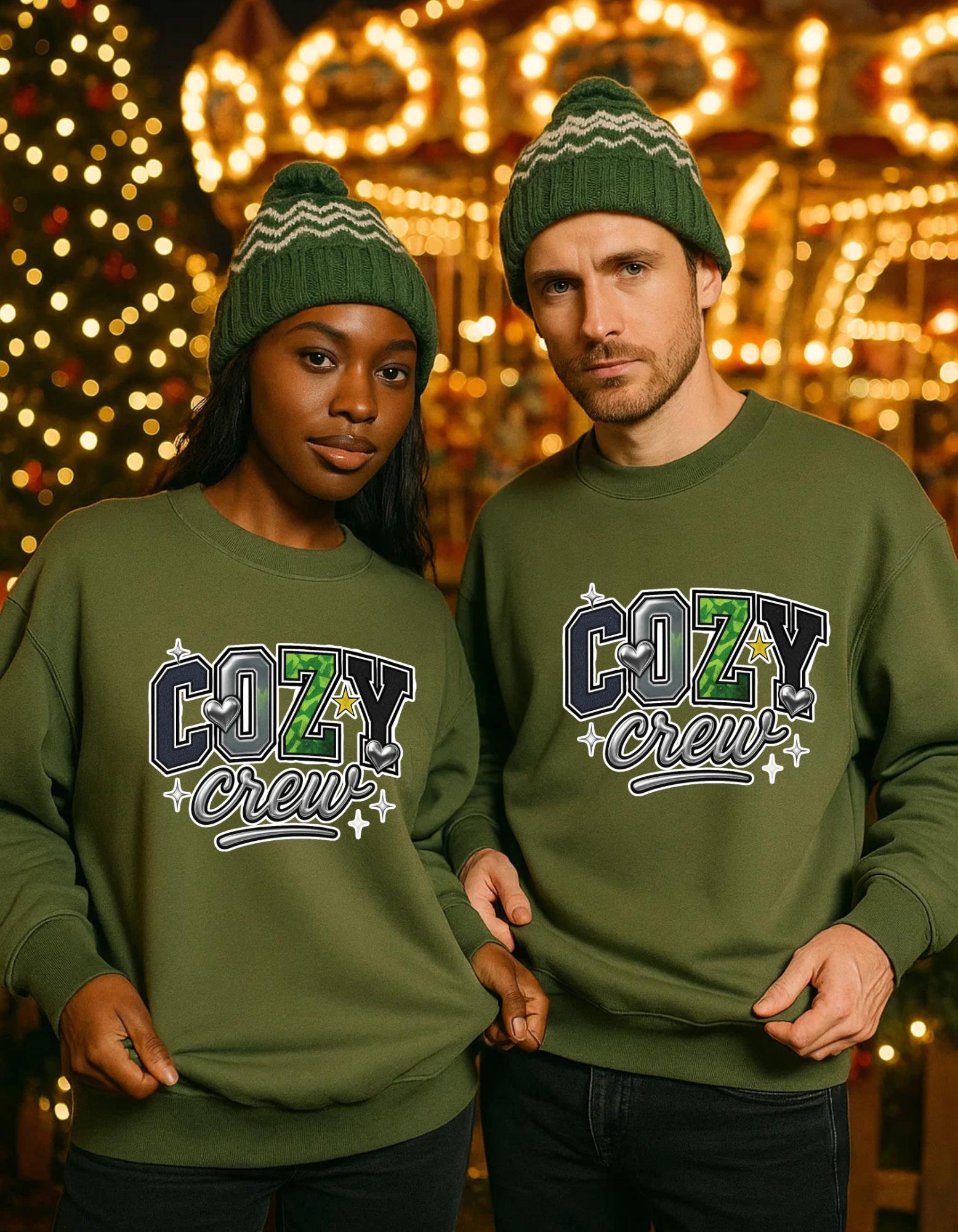 Cozy Crew Sweatshirt: Trendy Casual Lounge Wear