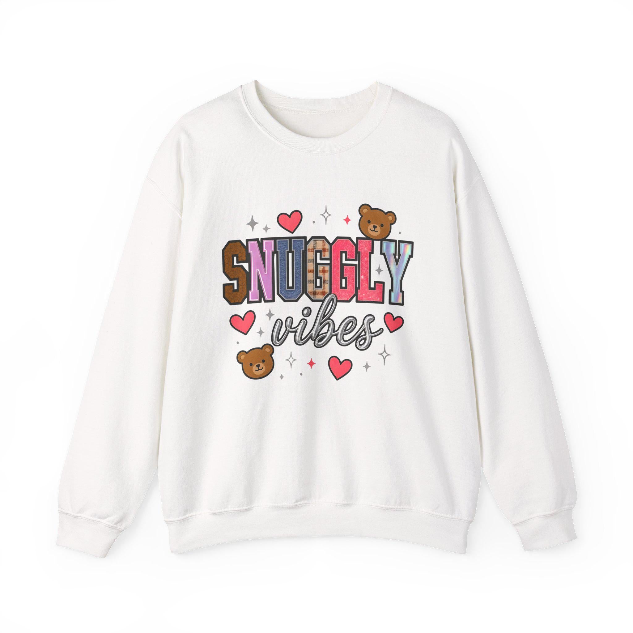 Unisex Snuggly Vibes Crewneck: Cozy Comfort Sweatshirt for Casual Lounging & Everyday Wear
