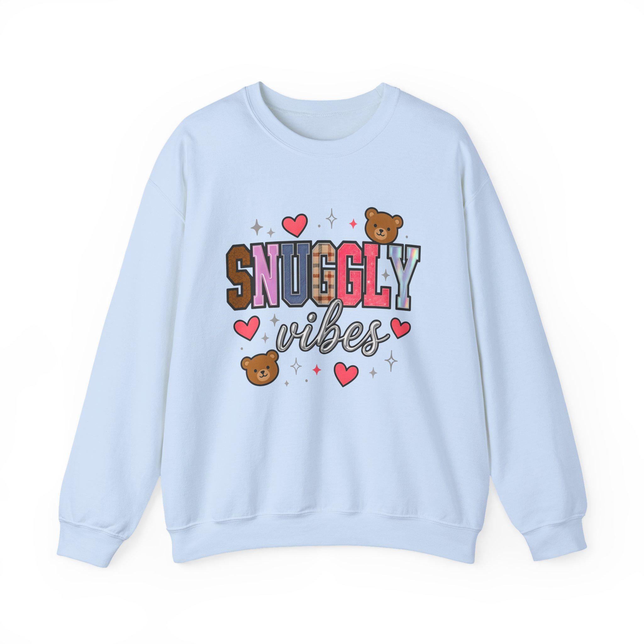 Unisex Snuggly Vibes Crewneck: Cozy Comfort Sweatshirt for Casual Lounging & Everyday Wear
