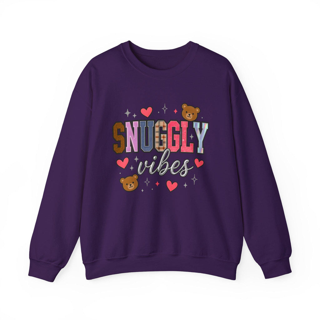 Unisex Snuggly Vibes Crewneck: Cozy Comfort Sweatshirt for Casual Lounging & Everyday Wear