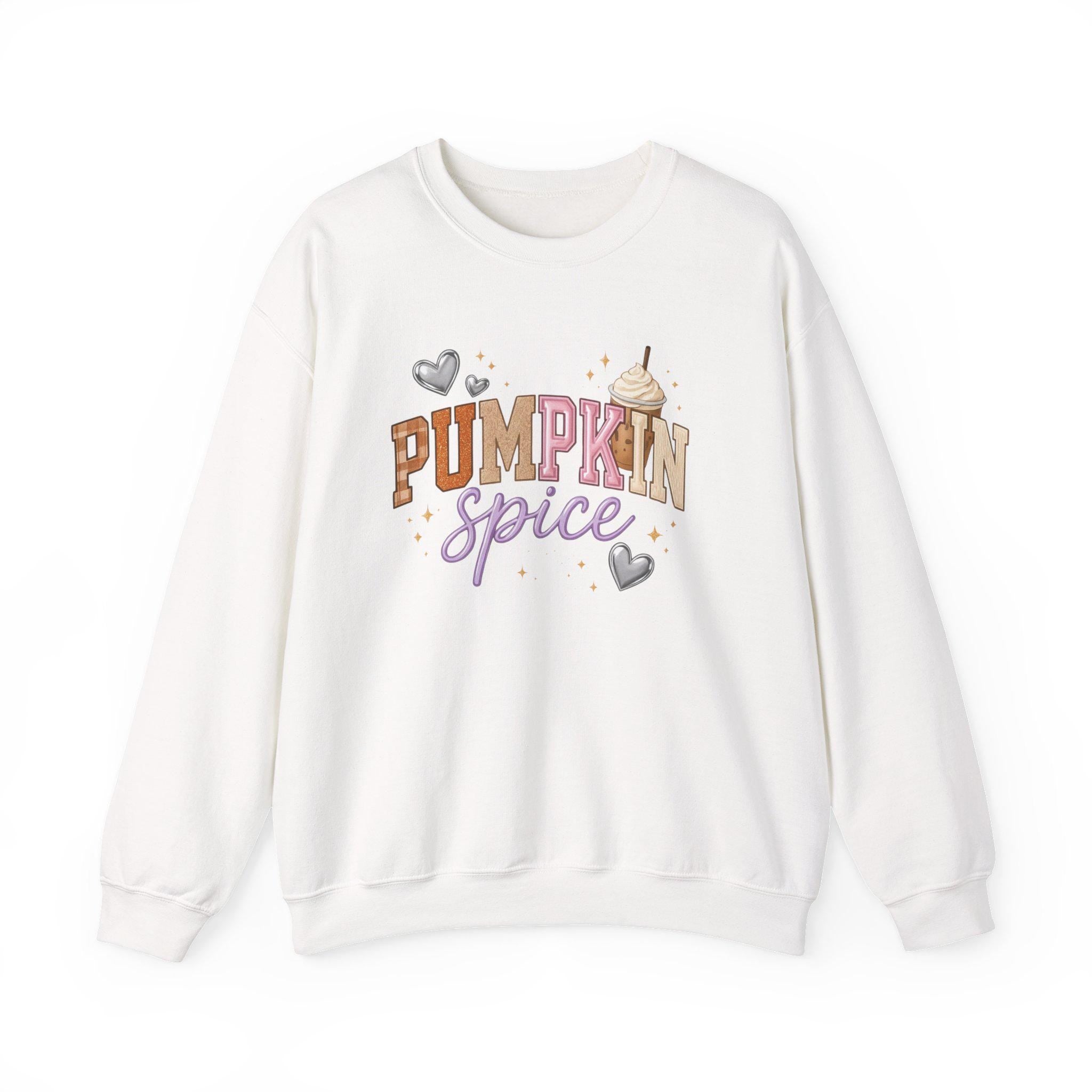 Cozy Autumn Pumpkin Spice Crewneck Sweatshirt - Trendy Fall Vibes Apparel for Seasonal Lovers