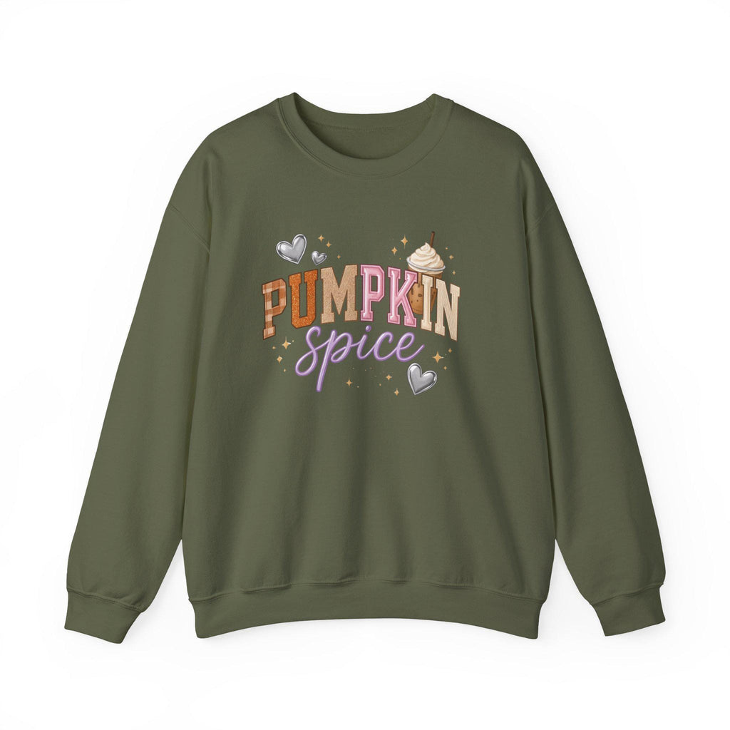 Cozy Autumn Pumpkin Spice Crewneck Sweatshirt - Trendy Fall Vibes Apparel for Seasonal Lovers