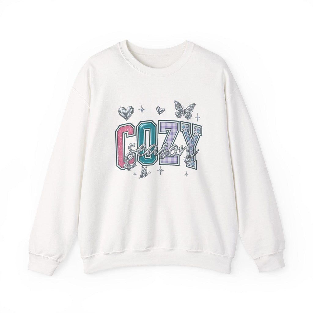 Cozy Season Unisex Crewneck Sweatshirt: Comfortable Cotton-Poly Blend for Casual Wear
