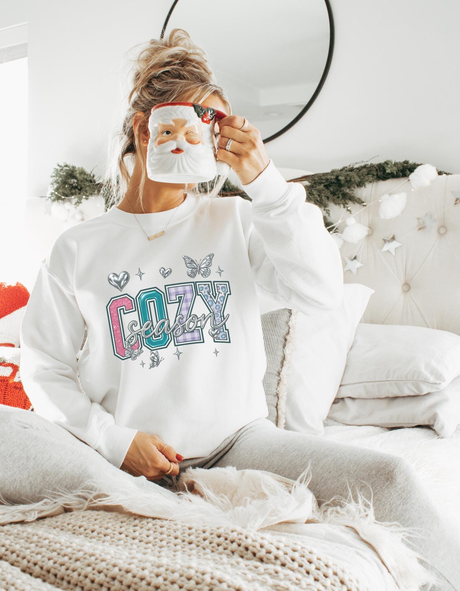 Cozy Season Unisex Crewneck Sweatshirt: Comfortable Cotton-Poly Blend for Casual Wear
