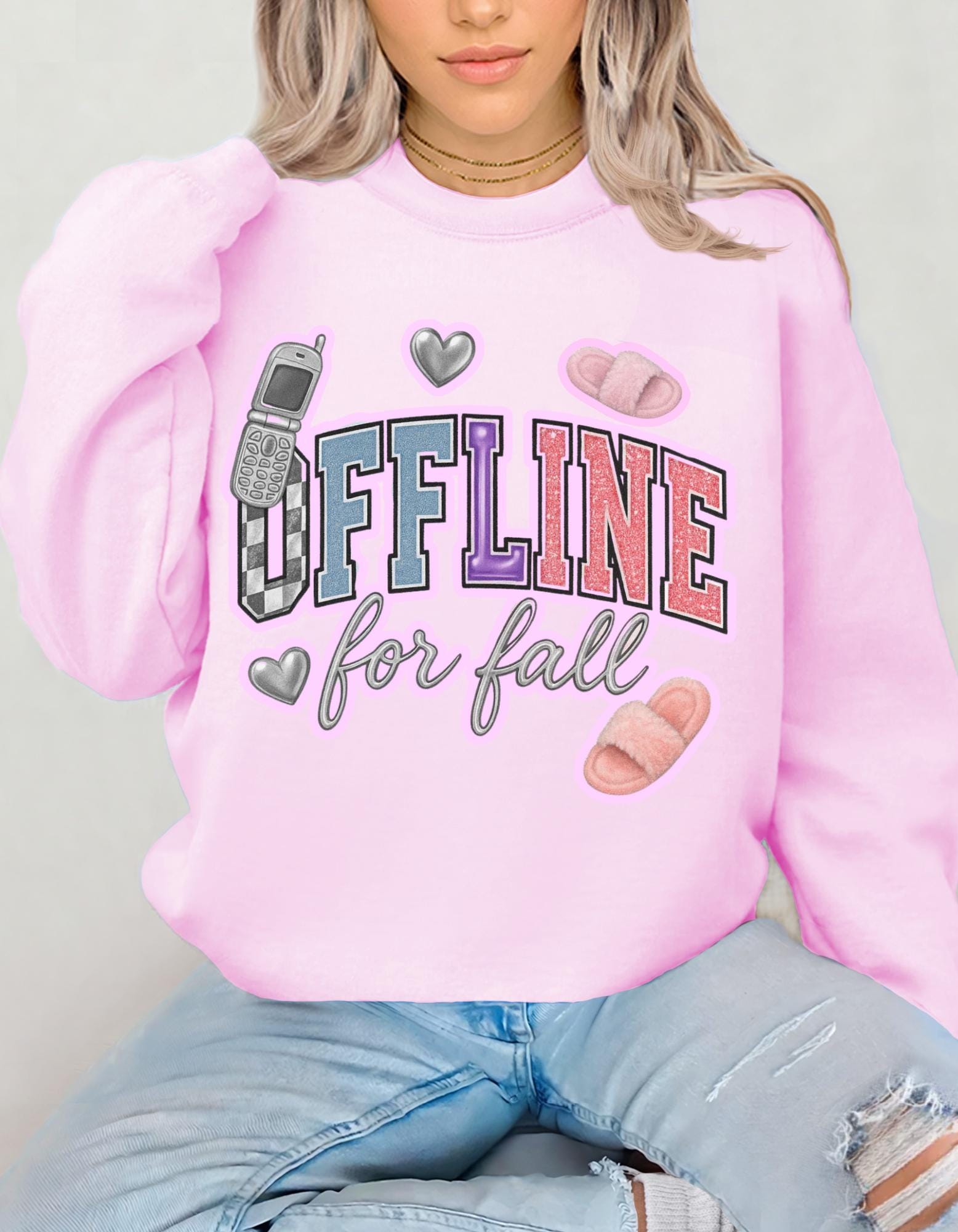 Offline for Fall Crewneck Sweatshirt – Cozy Autumn Style