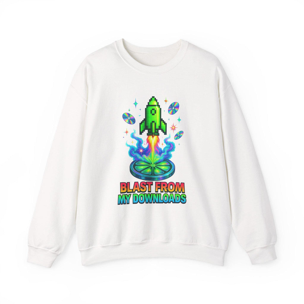 90s Rocket Graphic Sweatshirt: Retro Music Lover Pullover
