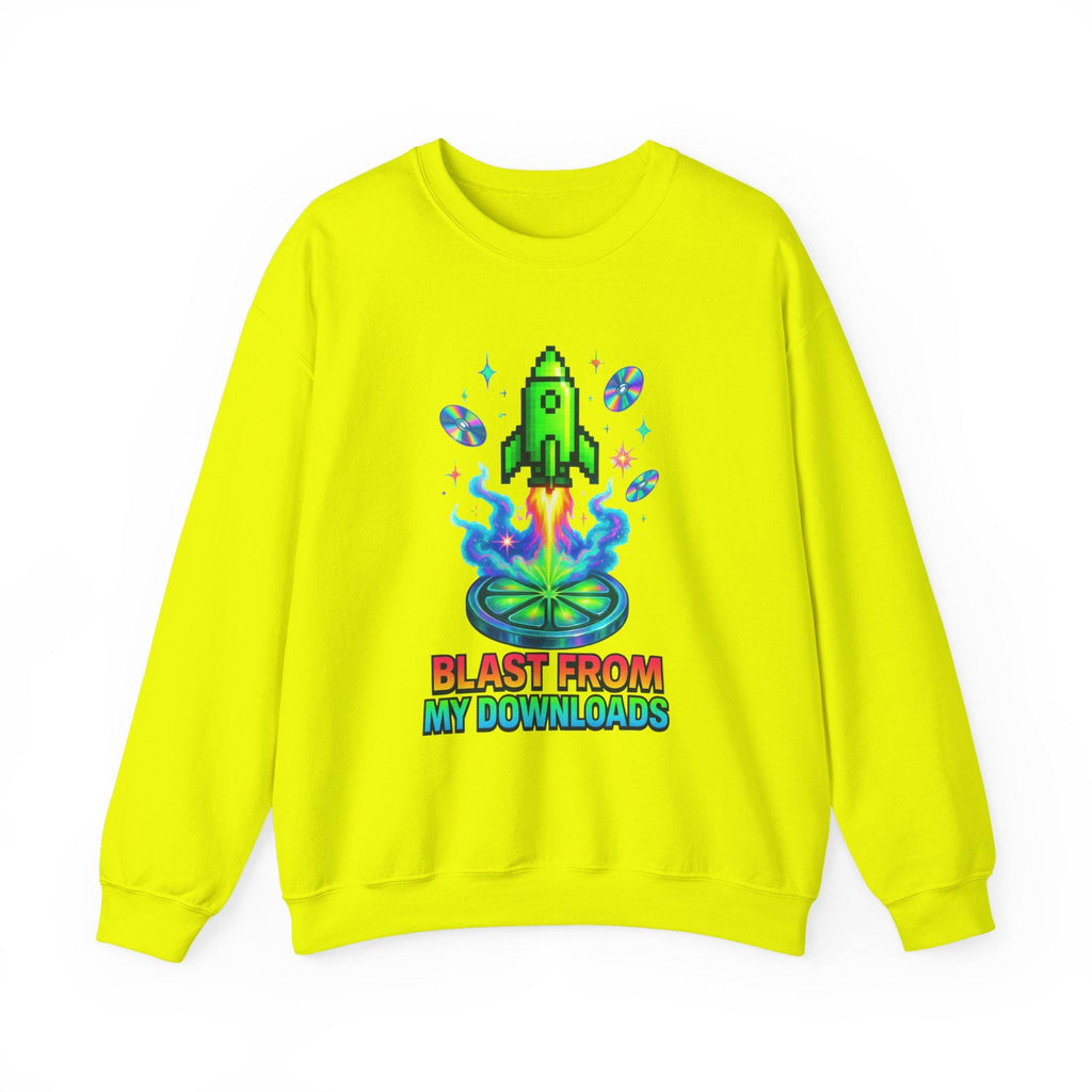90s Rocket Graphic Sweatshirt: Retro Music Lover Pullover
