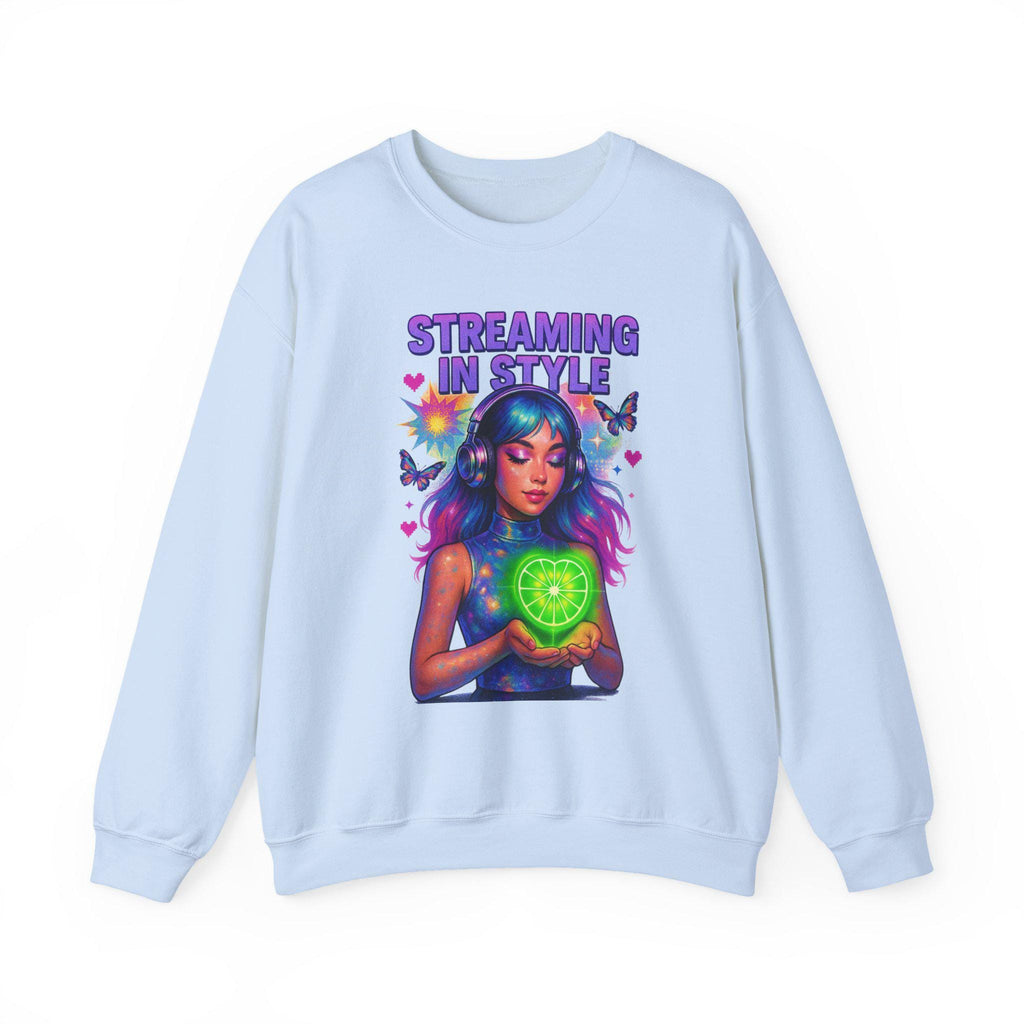 Retro Limewire Heart Crewneck: Retro Music Lover Pullover Sweatshirt for millennials Street Style