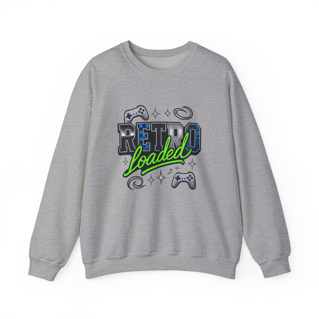 Vintage Gamer Crewneck Sweatshirt: Unisex Cozy Cotton Blend for Retro Gaming Enthusiasts
