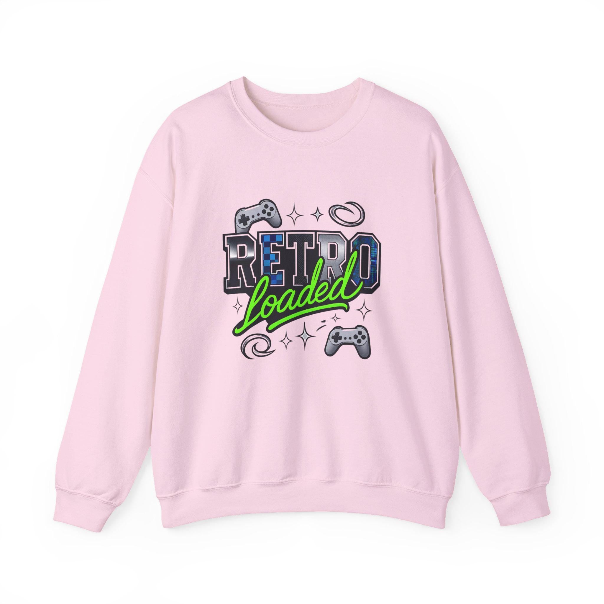 Vintage Gamer Crewneck Sweatshirt: Unisex Cozy Cotton Blend for Retro Gaming Enthusiasts