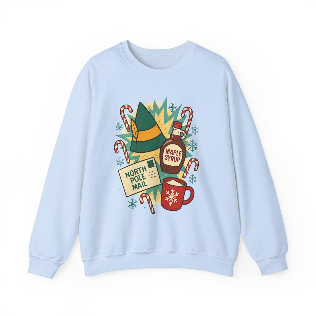 Elf Maple Syrup Crewneck Sweatshirt - Holiday Winter Apparel
