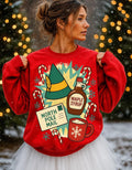 Elf Maple Syrup Crewneck Sweatshirt - Holiday Winter Apparel