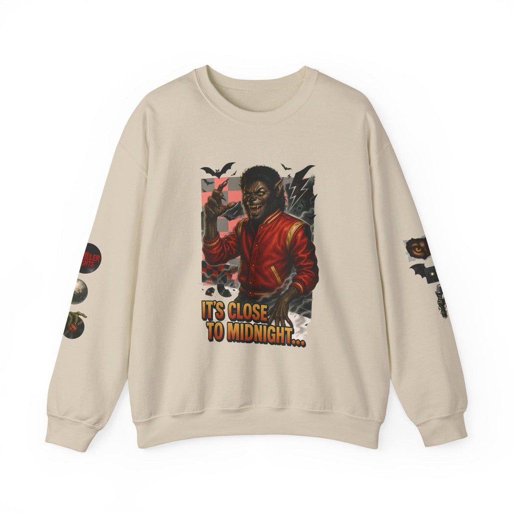 Retro Werewolf Sweatshirt: 80s Music Icon Thrills Crewneck