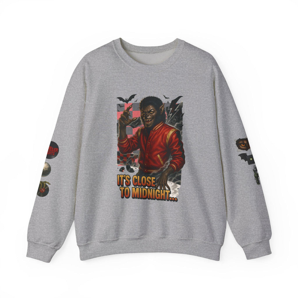 Retro Werewolf Sweatshirt: 80s Music Icon Thrills Crewneck