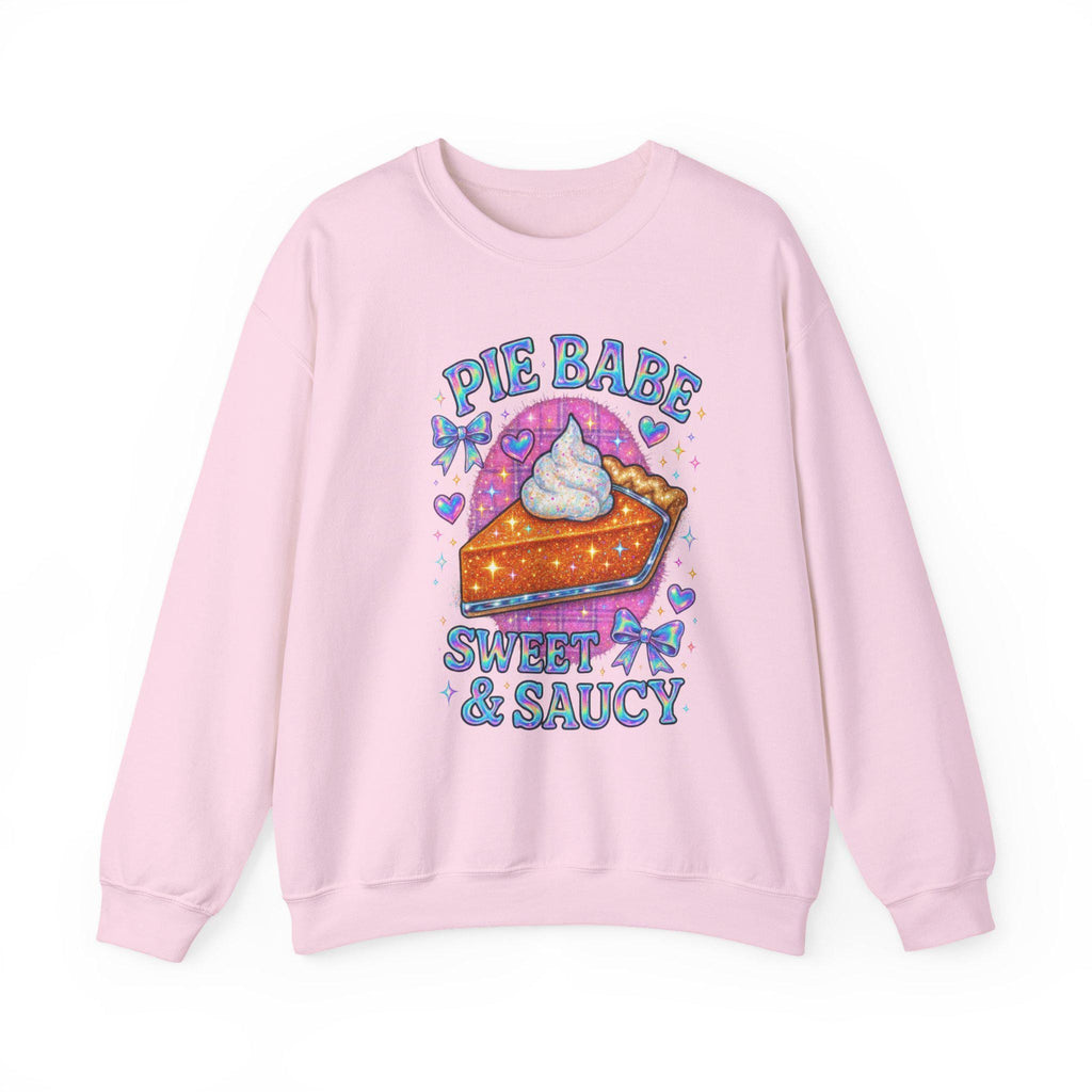 Y2K Holographic Pie Babe Sweatshirt - Retro 90s Jumper