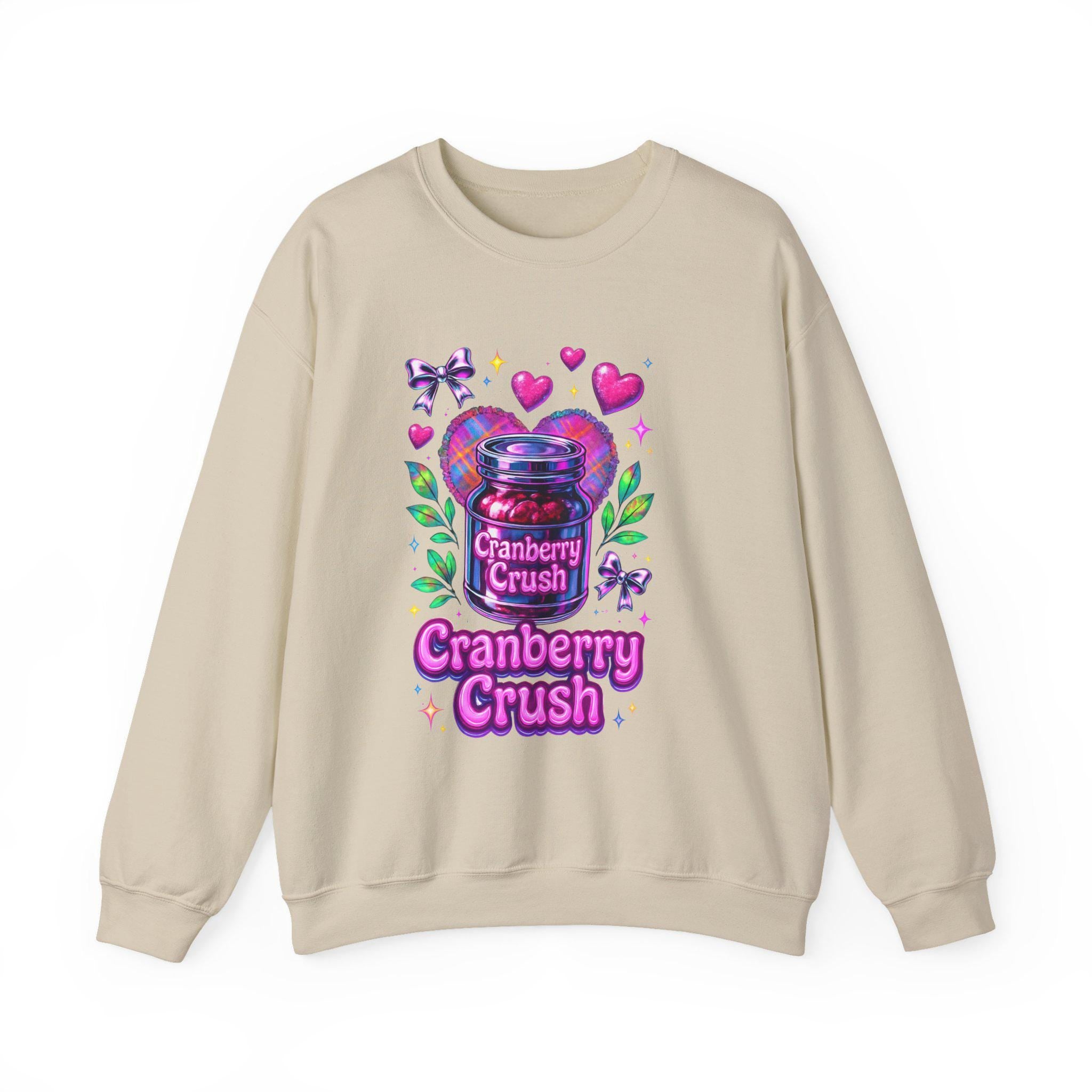 Cozy Cranberry Crush Sweatshirt: Fun Fall Crewneck Design for Casual Everyday Wear