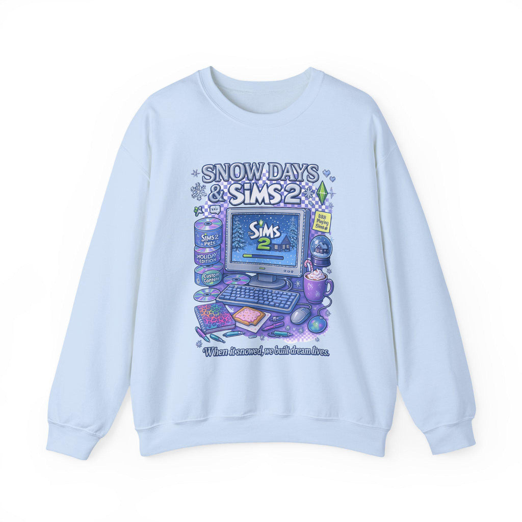 Y2K Life Simulation Gamer Sweatshirt | Retro simulation Crewneck